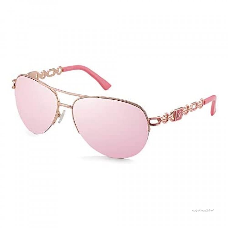 Classic Sunglasses for Dress Collocation Women Metal Mirrored Lens Driving Fashion 4 Colors 0257
