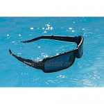 Cressi Unisex's Bahia Floating Sunglasses High Quality-Shatterproof Polarized 100% UV Protection Orange/Blue Mirrored Lenses One Size