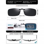Day Night Driving Polarized Clip on Sunglasses FLIP-UP HD Night Vision Photochromic Blue Light Blocking Driving Computer Game Clip on Glasses UV Protection