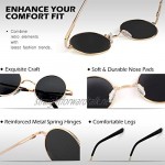 GQUEEN Classic Lennon Round Polarized UV400 Protection Sunglasses with Vintage Circle Metal Frame Spring Hinge MEZ1