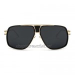 Kimorn Sunglasses For Men Retor Goggle Metal Frame Classic Eyewear AE0336
