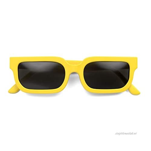 LONDON MOLE Eyeware | Icy Sunglasses | Square/Rectangle Glasses | Fashion Brand | UV400 Protection | Men's Women's Unisex | Spring Hinges |