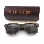 LUI SUI Men Women Retro Wood Polarised Lens Sunglasses UV Protection Eyewear Lightweight Wooden Frame Float Style Glasses for Traveling Cycling Fishing