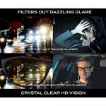 Night Driving Glasses Anti Glare - ZILLERATE Polarised Lenses Filter Dazzling Headlights Men & Women Yellow Tinted HD Vision Lens Lightweight Comfortable TR90 Frame Accessories & Stylish Hard Case