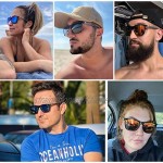 Polarized Sunglasses Mens WomenSunglasses Al-Mg Metal Frame Lightweight Fishing Sports Outdoors
