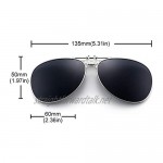 Retro Clip on Sunglasses Polarized Flip up Lenses Driving Eyeglasses Men