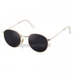 Round Sunglasses Polarised Mirrored Sunglasses Trendy Unisex Glasses