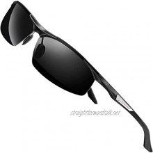 SIPLION Men's Driving Polarized Sport Sunglasses Al-Mg Metal Frame Ultra Light