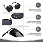 Steampunk Sunglasses Classic Retro Style Metal Round Goggle For Men Women