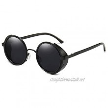 Steampunk Sunglasses Classic Retro Style Metal Round Goggle For Men Women