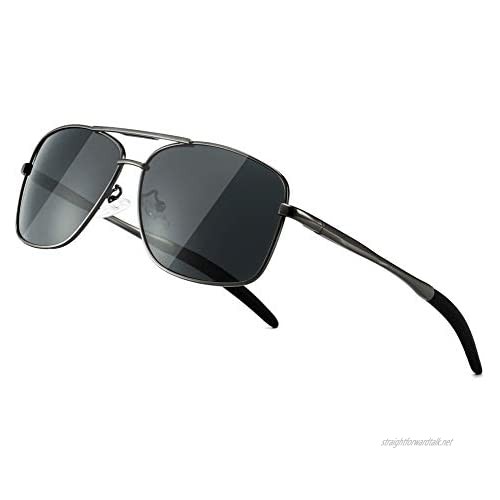 SUNGAIT Polarized Mens Sunglasses Durable Metal Frame for Fishing Driving Golf