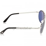 Tom Ford Men's FT0144 18V 58 Sunglasses Grey (Rodio Lucido/Blu) 48