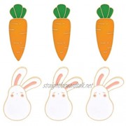 Amosfun Rabbit Bunny Brooches Breast Pin Cloth Accessories Decorations Easter Party Brooch Pins Easter Party Gift Party Supplies Pack of 6