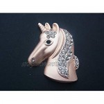 Brooch magnetic brooch scarf clip clothing poncho bags pen textile jewellery unicorn rose gold rhinestone crystal.