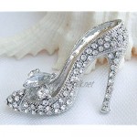Sindary Charming 2.17 High-Heeled Shoe Brooch Pin Austrian Crystal UKB5865
