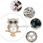 YAZILIND Clothing Accessories Sweet Owl Form Cubic Zirconia Exquisite Alloy Brooch Pin for Women Girls