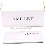 AMILLET Reading Glasses for Women Fashion Readers Stylish Spring Hinge Glasses for Reading Colorful Clear Lens Eyeglasses (3.0）