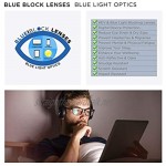 Blue Light Blocking Folding Glasses 2.0: Read Optics Mens & Womens +1 to 3.5 Foldable Reading Spectacles for Computer Screen + Anti Glare & UV Filter for 100% Protection. Pocket Case. Difuzer Lens