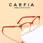 Carfia Retro Blue Light Blocking Glasses Womens Computer Glasses for PC Smartphone