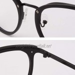 CGID Round Eyewear Frames TR90 Metal Frame Oversized Glasses for Men and Women