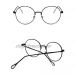DAUCO Women Gir Round Metal Frame Clear lens Vintage Retro Fashion Glasses Specsc