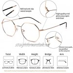 DONGDI Blue Light Block Glasses Anti Glare UV400 Filter Titanium Metal Frame Light Weight Computer Gaming Eyeglasses for Women Men…