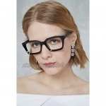 FEISEDY Classic Oprah Square Large Eyewear Non-prescription Thick Glasses Frame for Women B2461