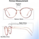 Firmoo Blue Light Blocking Glasses Women Pink Large Round Computer Glasses Anti Glare Eyestrain Headache Oversized Anti Blue Light Glasses
