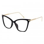 Ladies Modern Cateye Glasses，Clear Lens Non Prescription Decor Retro Eyewear Eyeglasses For Women
