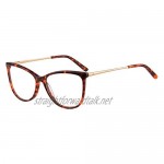 MEDOLONG Women's Cateye Frame Blue Light Blockers Myopic Glasses for Shortsighted Eyes-JS147