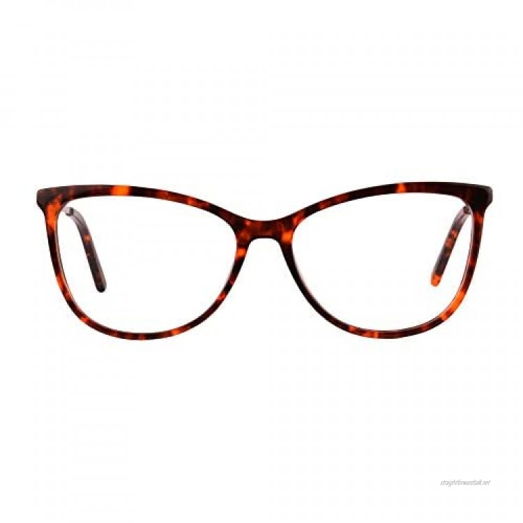 MEDOLONG Women's Cateye Frame Blue Light Blockers Myopic Glasses for Shortsighted Eyes-JS147