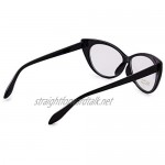 MFAZ Morefaz Ltd Women's Ladies Cat Eye Glasses Clear Lens Fashion Cat Eyed Eyeglass