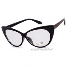 MFAZ Morefaz Ltd Women's Ladies Cat Eye Glasses Clear Lens Fashion Cat Eyed Eyeglass