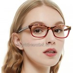 OCCI CHIARI Colored Stylish Glasses Frame Non-Prescription Eyewear Frame with Clear Lenses Gifts for Women