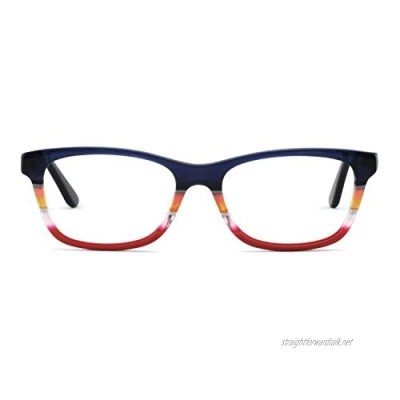 OCCI CHIARI Optical spectacle Frame Women Fashion Colorful Acetate Eyewear Frames Non-Prescription Eyeglasses with Clear Lenses