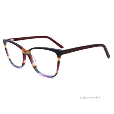 Oversize Multicolor Eyeglasses Non-prescription Optical Frame for Women & Girls