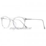 OYMI Clear Lens Glasses Round Eyeglasses Frame Non-Prescription Glasses for Women Men