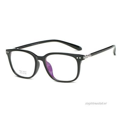 Retro Transparent Lens TR90 round Glasses Frame vintage clear Lightweight Non-prescription with oversized glasses for Women Men