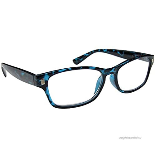 The Reading Glasses Company Blue Tortoiseshell Readers Mens Womens Spring Hinges R10-3 +2.50