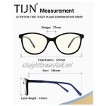 TIJN Blue Light Blocking Glasses Square Vintage Eyeglasses Anti Blue Ray UV Protection Computer Game Glasses