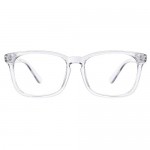 TIJN Retro Square Eyeglasses Frame Optical Eyewear Non-prescription Eyeglasses Frame with Clear Lens for Women Men