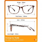 TIJN Stylish Cat Eye Glasses Anti Blue Light Eyeglasses Blocking UV Headache for Women Men