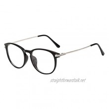 waitFOR Sunglasses for Women Men Vintage Round Frame Flat Mirror Glasses Unisex Fashion Simple Eyewear Decorative Eyeglasses