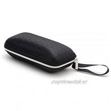 Haodou Travel Carrying Portable Eva Hard Shell Box Eye Glasses Sunglasses Case with Carabiner Hook (Black)