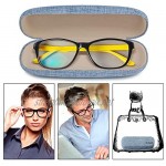 Hard Spectacles Shell Glasses Case Linen Fabric Case for Eyeglasses and Sunglasses