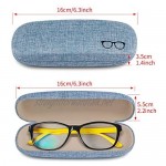 Hard Spectacles Shell Glasses Case Linen Fabric Case for Eyeglasses and Sunglasses