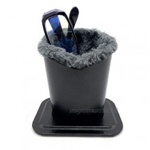 KOSTOO Eyeglasses Holder with PU Leather Velvet Plush Protective Eyeglasses Holder Stand Case for Home Office and School