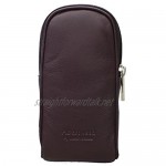 Mala Leather ABERTWEED Collection Leather & Tweed Spectacles Case 572 40 Plum