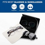 MoKo Foldable Glasses Sunglasses Case PU Portable Eyeglass Case for Men Women