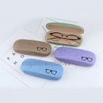 MSYOU Eyeglass Case Simple Portable Protective Hard Glasses Case Strong Travel Glasses Box Holder for Women Girl Kids(Purple)